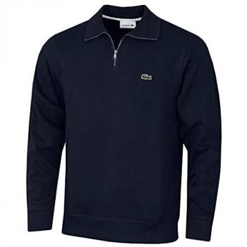 Lacoste Men's Half Zip Sweatshirt - Navy - Size Small