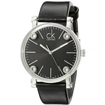 Calvin Klein Reloj Analógico para Mujer de Cuarzo con Correa en Cuero K3B231C6