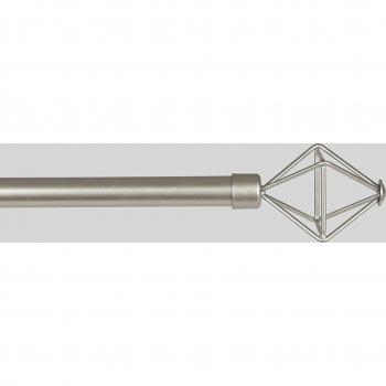 Barra Cortina Eden Mariela Acero - Medidas Extensibles 120-210 cm