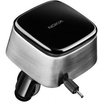 Nokia 02706P5 - Cargador de coche con cable retráctil para móviles