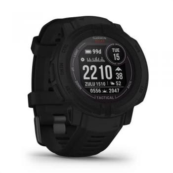 Garmin Instinct® 2 Solar Tactical Edition Multi-Sport GPS Smartwatch - Black, Unisex, One Size, Rugged Design, Built-in Sports Apps, Health Monitoring, Solar Charging, Dedicated Tactical Features