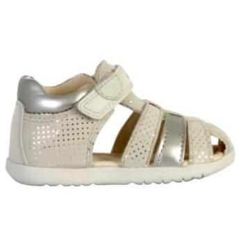 Sandalias Geox B Sandal Macchia para Niña, Color Blanco Lechoso/Plateado Claro, Talla 19 EU