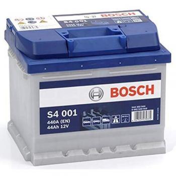 Bosch S4001 Batería de coche 44A/h, 440A, tecnología de plomo-ácido para vehículos sin sistema Start y Stop