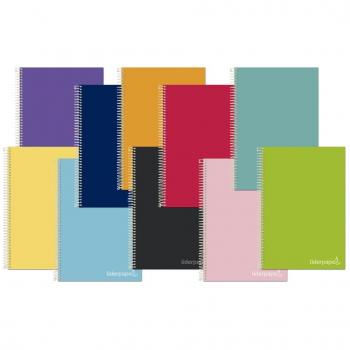 Cuaderno espiral liderpapel A4 micro jolly multidisciplina tapa forrada 140h 75gr 28h 5mm 112h hrtal
