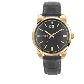 Reloj de Cuarzo para Hombre Trussardi T-City Negro y Gris con Función de Tiempo y Fecha - 40 mm