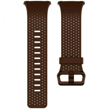 Fitbit Unisex Adult Ionic Leather Band, Cognac, Small