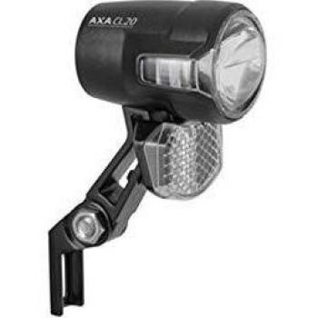 Luz Delantera AXA Compactline 20 Switch Dynamo 20 Lux Negra