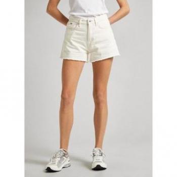 Short de mujer vaquero corte A con bajo deshilachado - Pepe Jeans