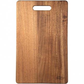 Bandeja para asados 40x28x8cm acero carbono Moods San Ignacio - Tabla de cortar 40x25x1.6 cm madera de acacia Moods