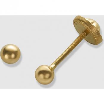 Pendientes de bebé primera puesta de oro