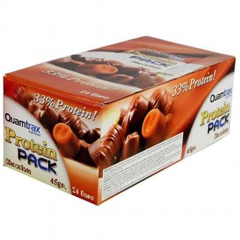 Quamtrax Nutrition Caja Protein Pack, Sabor a Chocolate - 24 Barritas