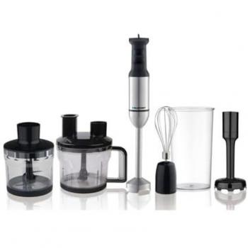 Batidora de Mano Blaupunkt HBD812 1700W con Velocidad Variable y Accesorios Variados, Negro Plateado