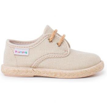 Pisamonas Bluchers de Lino con Cordones y Base de Yute para Bebés