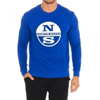 North Sails Men's Long-Sleeved Crew Neck Sweatshirt 9024130 - Blue - Size M