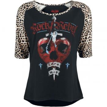 Rock Rebel by EMP Wild At Night Manga Larga Mujer Negro 3XL