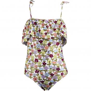 Red Point Beachwear, Infantil, Niña, Bañador, Talla ESP: 8 años, Multicolor, Charlotte, Estampado flores