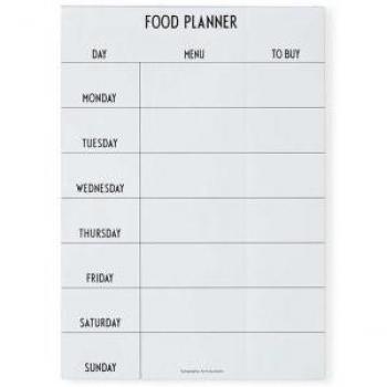 Design Letters planificador semanal de alimentos