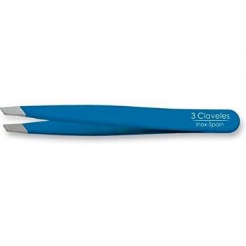 3 Claveles 12277 Pinza Depilar Sesgada, Inoxidable de 9 cm