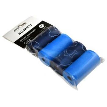 SUMSU Dog Waste Bags - Pack of 4 Rolls, 60 Bags