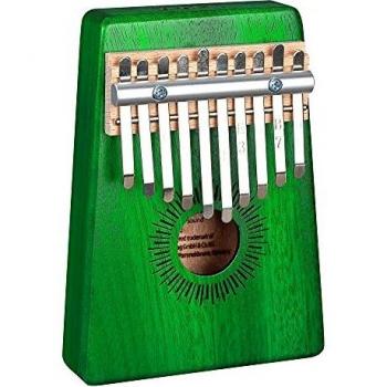Mahogany 10-Key Green Kalimba with Sela Percussion Design