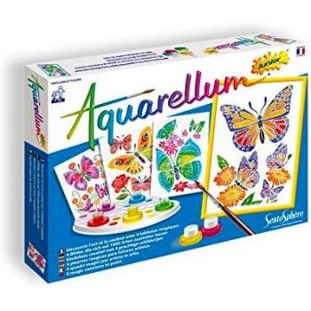 Kit Creativo Aquarellum Junior - Mariposas y Flores