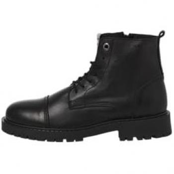 Jack & Jones Tremor Leather Boots Black Anthracite Size 41 for Men