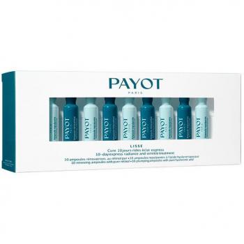 Payot Lisse Cure 10 Hours Express Glow 20 x 1.5 ml - 10-day wrinkle treatment with hyaluronic acid and retinol for younger-looking skin