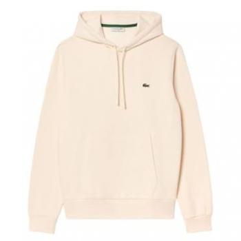 Lacoste Men's Fleece Hoodie - Beige, Size L