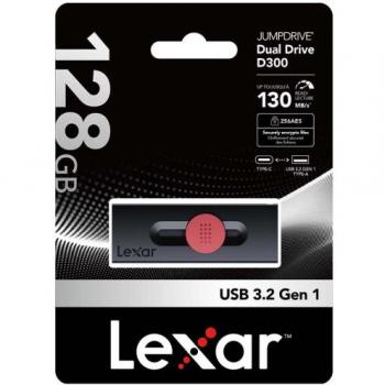 Lexar 128GB Dual Type-C and Type-A USB 3.2 Flash Drive