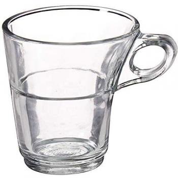 Duralex Caprice Coffee Cups No Saucer Glass 90 ml Pack of 6 Pieces