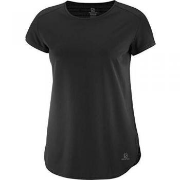 SALOMON Comet Breeze W Camiseta de Manga Corta, Mujer, Negro