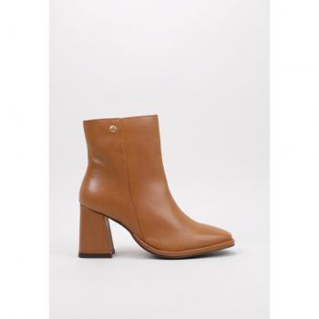 Botín Tacón 7 Cm Camel Mujer Top 3 23918