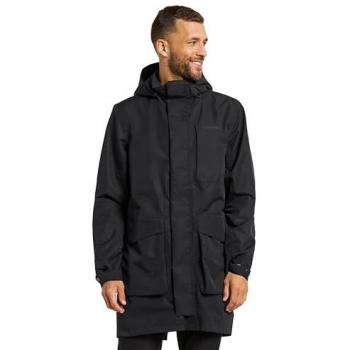 Didriksons Men's Andreas 2 Black Rain Parka Size L