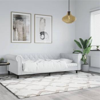 Sofá Cama Blanco 80x200 cm en Similpelle