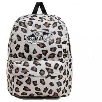 Mochila Vans Old Skool Classic Leopardo 22L, color negro/blanco, características: diseño clásico de Vans, estampado de leopardo, capacidad de 22 litros, compartimento principal con cierre, bolsillo frontal con cremall