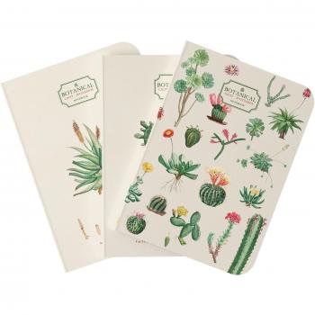 Pack 3 Cuadernos A5 Botanical Cacti Kokonote
