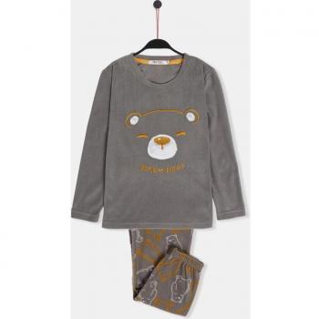 Admas - Pijama de niña calentito con manga larga y pantalón largo