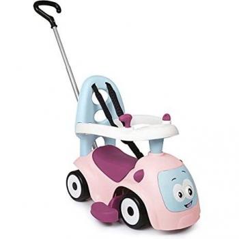 Smoby - Maestro Balade Pink Ride-On para ni?os a partir de 6 meses con ruedas silenciosas y bocina - Coche de paseo 3 en 1 actualizable