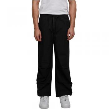 Urban Classics Wide Poplin Trousers, Cloth Trousers, Black, M, 100% Cotton