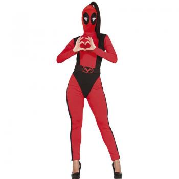 Disfraz de Anti Héroe Mujer Rojo - ¡Conviértete en la anti heroína que siempre has querido ser!