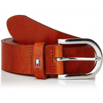 Tommy Hilfiger Danny Leather Belt Cinturón, Cognac, 75 para Mujer