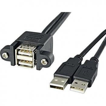 USB 2.0 Cable De Extensión A Macho a A Hembra Shielded 28AWG Cable