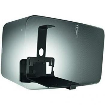 Vogel's SOUND 3205 Soporte de pared universal para altavoces, Máx. 5 kg, Inclinable -30º / + 30º, Girar hasta 70º, También adecuado para Sonos Five & Play:5, Negro