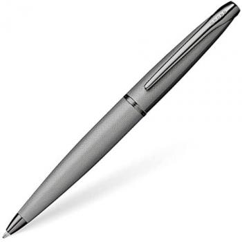 Cross ATX Titanium Gray Ballpoint Pen with Diamond Pattern Gift Box