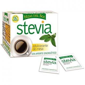 HIJAS DEL SOL Stevia - Edulcorante, 60 Sobres