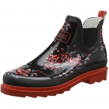 Regatta Lady Harper, Botas Cortas de Agua Mujer, Negro