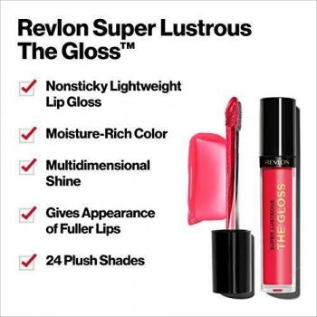 Revlon brillo de labios super brillante de alto impacto con formula cremosa hidratante infusionada con agave aceite de moringa y mantequilla de cupuacu rosa obsesionada 232