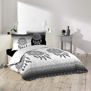Douceur d 'Intérieur Juego de Ropa de Cama, algodón, Multicolor, 240 x 260 cm
