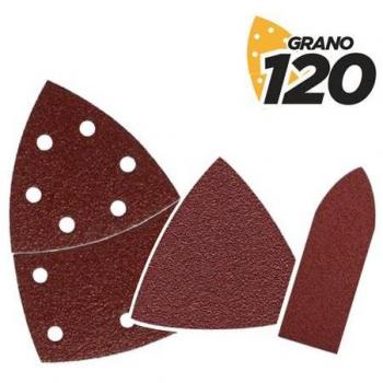 Blim Pack de 9 Lijas con Velcro para Lijadora BL0137 - Grano 120 - 3 Formatos