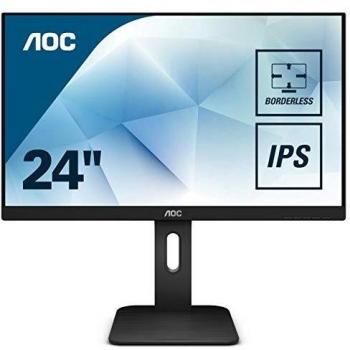 Monitor AOC 24P1 Profesional de 23.8 Pulgadas con Resolución Full HD, LED y Acabado Mate en Color Negro